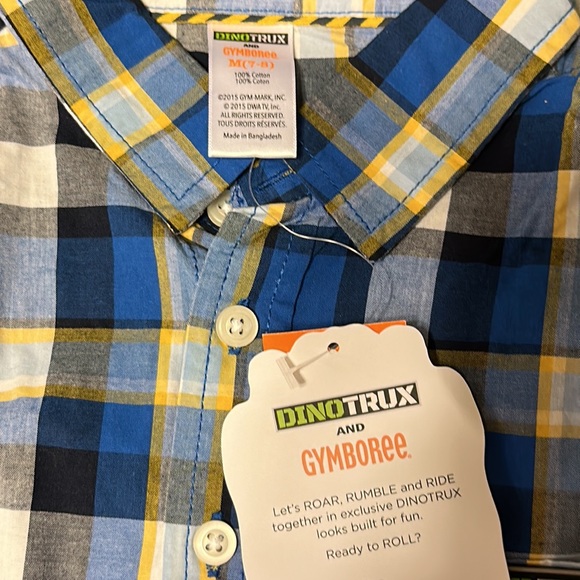 Gymboree boys long sleeve button shirt size M (7-8) - Picture 3 of 6